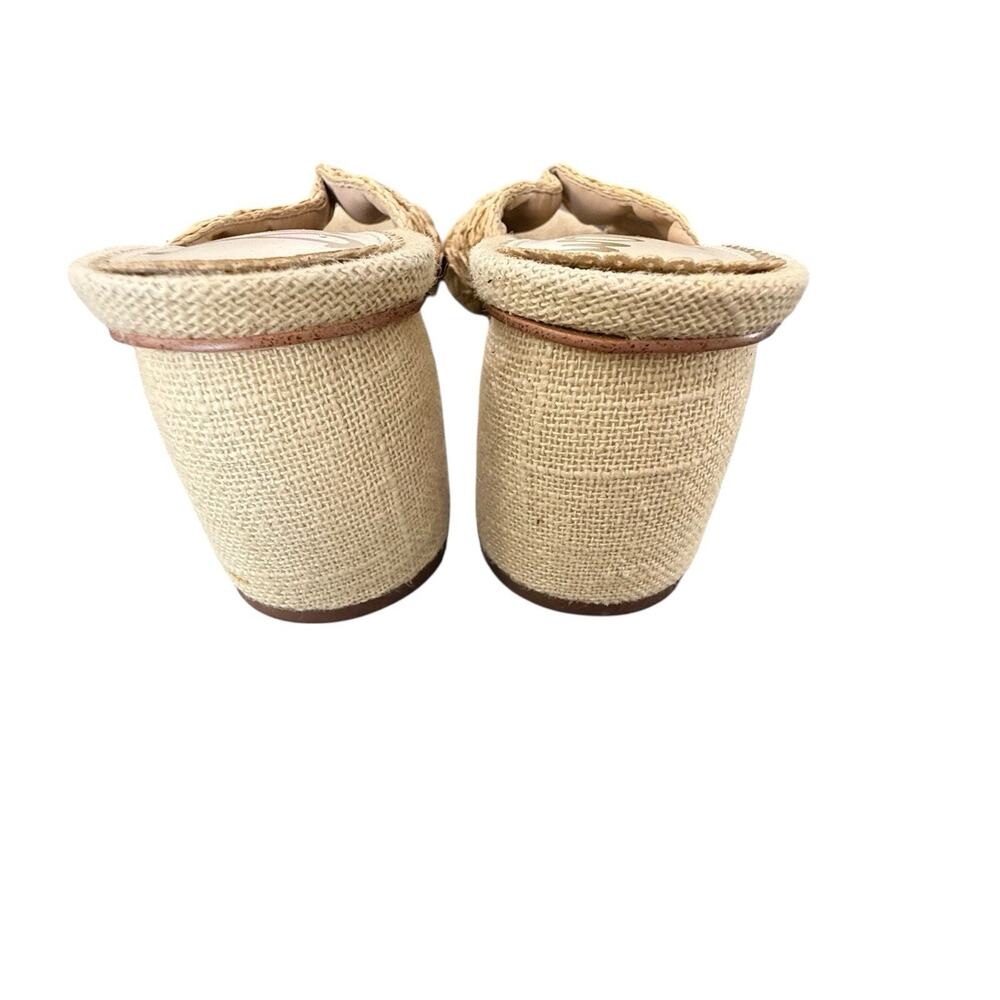 Sam Edelman Sareen Natural Woven Raffia Open-Toe Block Heeled Mule Sandals 7.5 - Picture 10 of 12